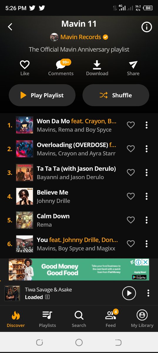 Tope_Orus's tweet photo. Kindly download all MAVIN record to celebrate #MavinIs11 @DONJAZZY https://t.co/XIuNN7gu5M