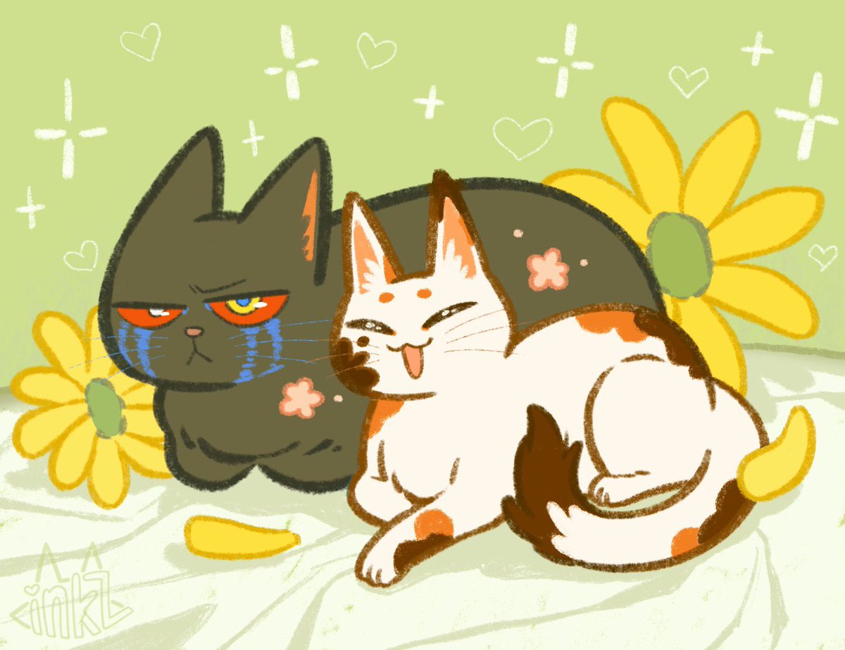 inkz123's tweet photo. U gotta adopt both hihi🐱🐱💕 #errorsans #inksans https://t.co/OQr1P4M662
