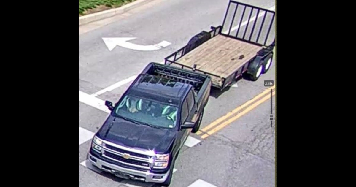 We're seeking info about this pickup and its occupants regarding multiple cases of felony theft in Lenexa and other cities. Thieves are using this truck &amp; trailer to steal mowers from lawn companies on job sites. If you have info that could assist please us at 913-825-8097