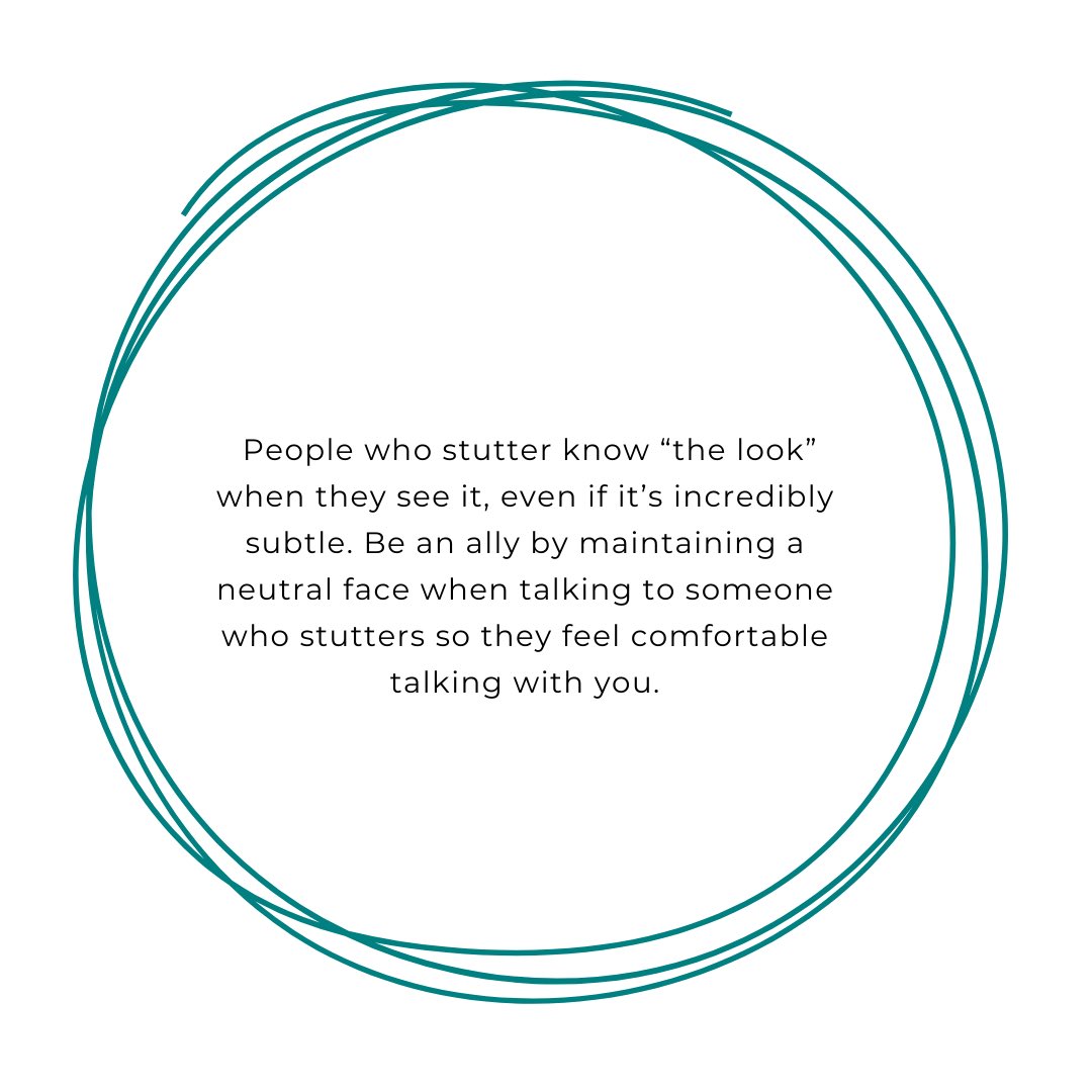 UIStutteringLab's tweet photo. 🗣️ It's Day 3 of National Stuttering Awarness Week! 🗣️

Today, we share a quote on the impact of listeners' reactions to stuttering, from the work of Gerlach-Houck, H., Kubart, K., &amp; Cage, E. (2023). https://t.co/yLzXg7Iv49