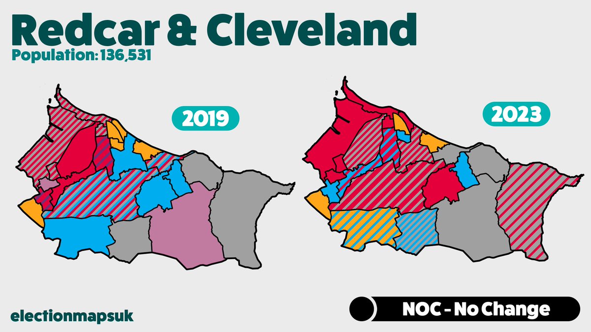 Election Maps UK on Twitter "Redcar & Cleveland Result LE2023 LAB 23