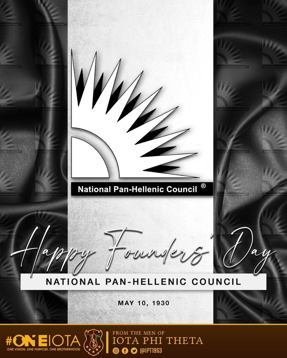 IPT1963's tweet image. Happy Founders’ Day to the National Pan-Hellenic Council (@nphchq). 

It's a celebration @apa1906NETwork, @akasorority1908, @kapsi1911, @OfficialOPPF, @dstinc1913, @pbs_1914, @ZPHIBHQ, @SGRho 

 #NPHC #Divine9 #nphcstrongertogether #ipt1963