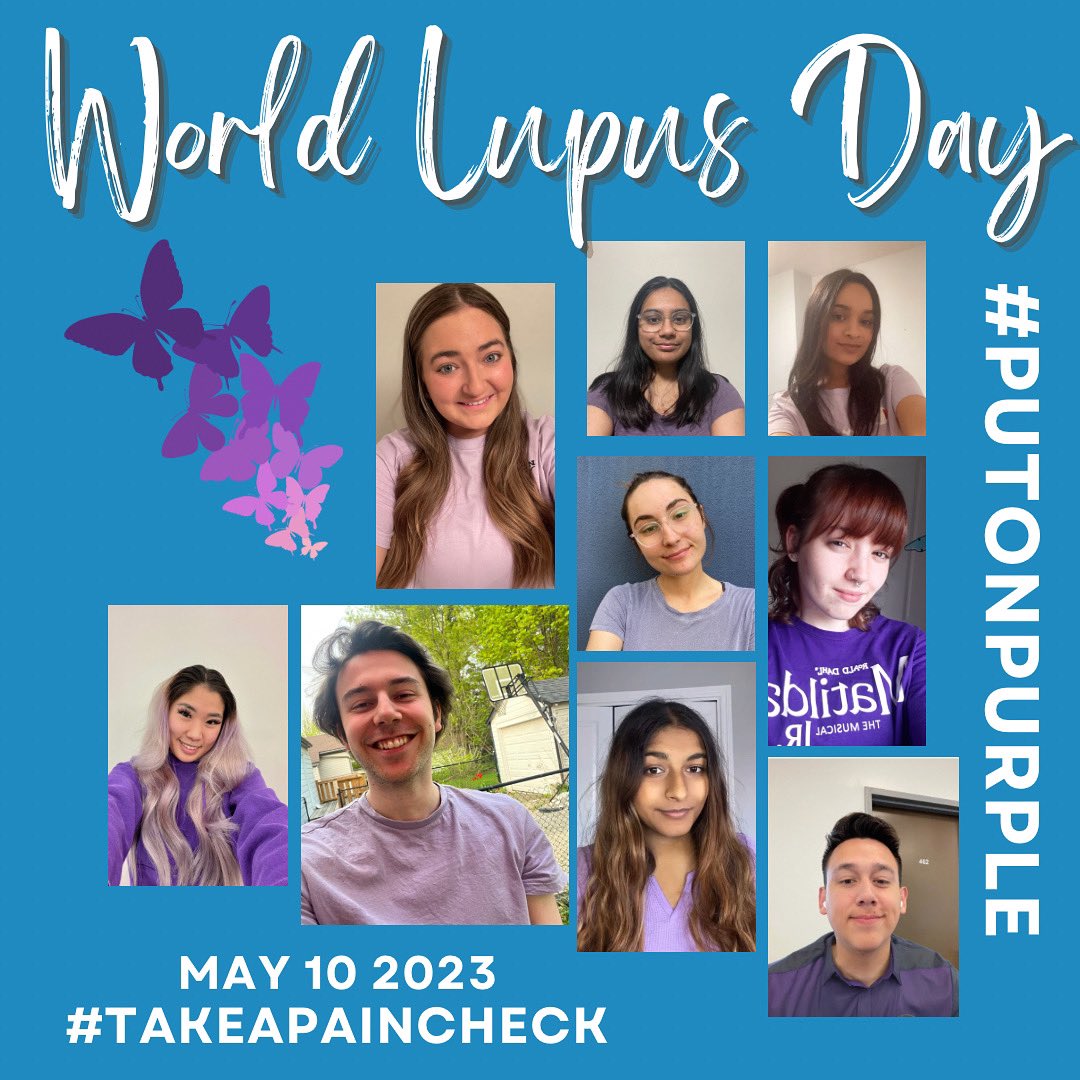 Today is #WorldLupusDay2023. We are wearing purple to raise awareness about #lupus. Join us in spreading awareness! #PutOnPurple and participate in our Flutter for Lupus design contest using the link in our bio! #SpreadAwareness #TogetherWeCan #Lupusawareness #takeapaincheck