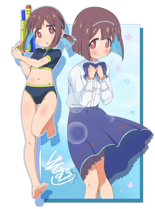 かわいー!やったー! #おにまい #おにまいお絵描き