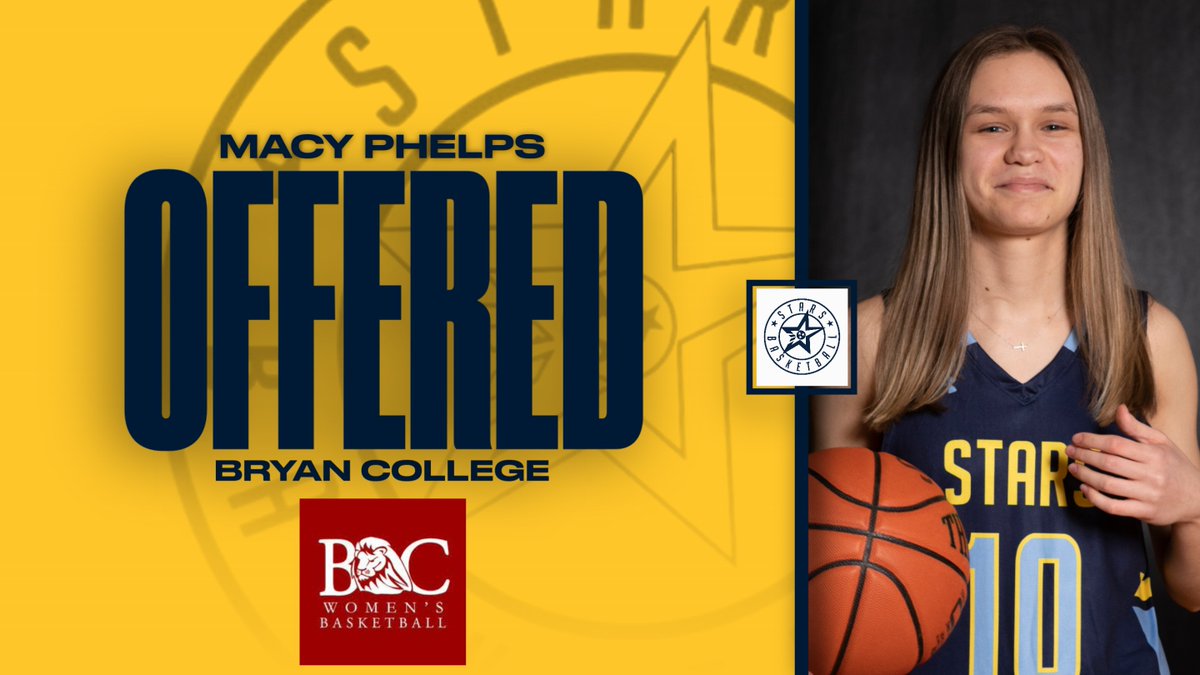 STARS HS GBB (@starsnash_gbb) on Twitter photo Congratulations to STARS Athlete Macy Phelps (<a href="/macyphelps_/">Macy Phelps</a>), who grabbed yet another offer this week. This time, it's from <a href="/Bryan_WBB/">Bryan College WBB</a>.
We can't wait to see where Macy lands this fall.
#morethan Congratulations to STARS Athlete Macy Phelps (<a href="/macyphelps_/">Macy Phelps</a>), who grabbed yet another offer this week. This time, it's from <a href="/Bryan_WBB/">Bryan College WBB</a>.
We can't wait to see where Macy lands this fall.
#morethan