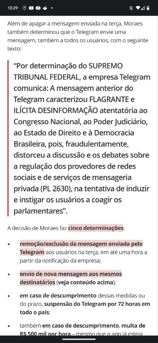 silviogrimaldo's tweet photo. Não é censura, gente. Foi corrigido. O @STF_oficial não está censurando o @telegram_br, só mandou apagar a mensagem que o Ministro não gostou e enviar outra, agora sim com a verdade oficial, aos usuário. Ainda bem que não é censura e que tudo foi esclarecido. https://t.co/uXC7NXt6nA