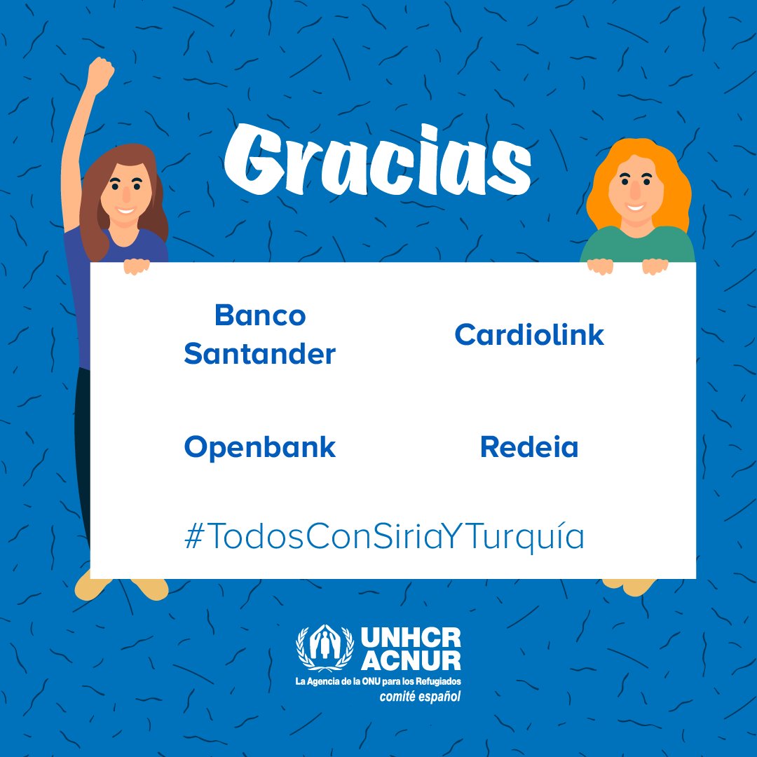 En momentos de emergencia, una respuesta inmediata es clave para salvar vidas. 🙌 Infinitas gracias a entidades como el <a href="/bancosantander/">Santander</a>, @CardiolinkG, <a href="/openbank_es/">Openbank</a> y <a href="/RedeiaCorp/">Redeia</a> por enviar ayuda a las familias afectadas por los terremotos en Turquía y Siria.#TodosConSiriaYTurquía