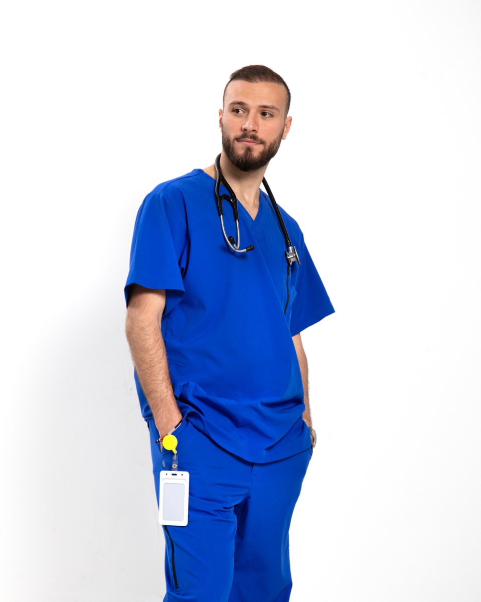 DarScrubs's tweet photo. Stand out and make an impact in our Barco One Royal Blue Scrubs for Men – Where style meets function in the medical world! 🔷🚀 #KuwaitMedicalUniforms #BarcoOne #Darscrubs https://t.co/uPyWcqdnqT