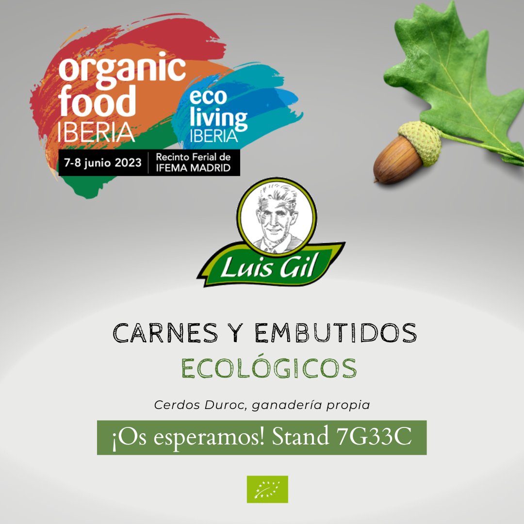 Los próximos 7 y 8 de junio participaremos en la nueva edición de Organic Food Iberia junto a otros productores ecológicos riojanos de la mano del @CPAER_eco  (Consejo de la Producción y Agricultura Ecológicas de La Rioja. 
¡Os esperamos en el stand 7G33C!