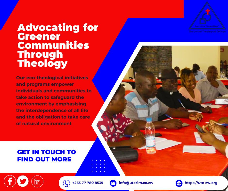 UTCzim's tweet photo. Our eco-theological programs empower communities to take action to safeguard the environment by emphasising the interdependence of all life and the obligation to take care of natural environment. #weareUTC #ProudUTCians #SpesUnica #Uniquehope #Theology #ecotheology #GreenCampus https://t.co/XLk10U2wjz