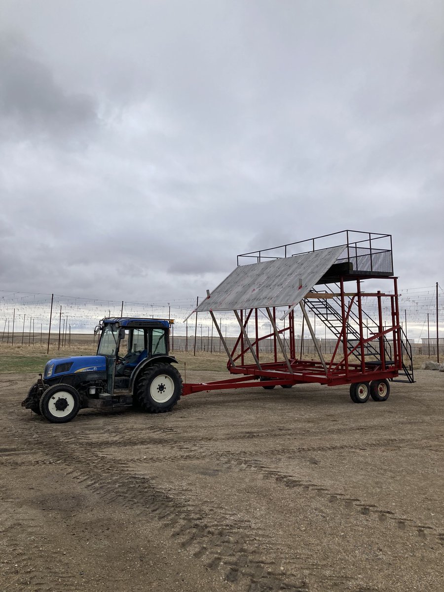 What started off life as a <a href="/Case_IH/">Case_IH</a> International cultivator is now pulling duty as our hops stringing wagon. Hoping for light wind this weekend as we try to hang and stake 20,000 strings. #skbeer #skhops4skbeer #craftbeer #hops