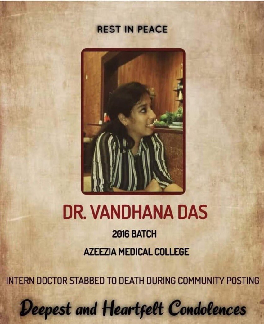 sarkari_doctor's tweet photo. Dr Vandana Was Brutally attacked by criminal patient who was brought by police for dressing his leg injuries. Really sad to see how this can happen in front of police.  

#Kerala Health Minister Veena says that the doctor was"inexperienced" to tackle an attack. 😡 
#KeralaStory https://t.co/5HzwE8lW4O