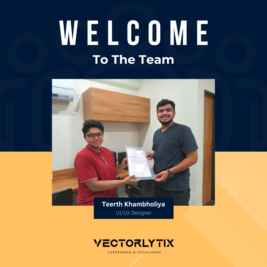 vectorlytix's tweet photo. We are thrilled to welcome the newest member of our team! We think that a team member is an organization's greatest asset. Team Vectorlytix warmly welcomes Mr. Teerth Khambholiya to our dynamic, young team.
.
.
#vectorlytixsolutions
#digitalmediaagency #digitalmediasolutions https://t.co/pRTVb9HhCo