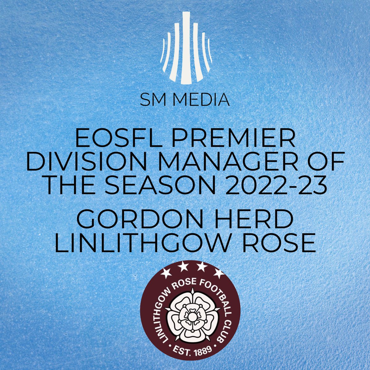 SMMediaEnt's tweet photo. EOSFL PREMIER
DIVISION MANAGER OF THE SEASON 2022-23 - @ddanielsmith of @sauchieofficial 

EOSFL PREMIER
DIVISION MANAGER OF THE SEASON 2022-23 - @h3rdy10 of @LinlithgowRose 

EOSFL PREMIER
DIVISION SIGNING OF THE SEASON 2022-23 - @gregskinner4 of @LinlithgowRose https://t.co/V7das7rdJs