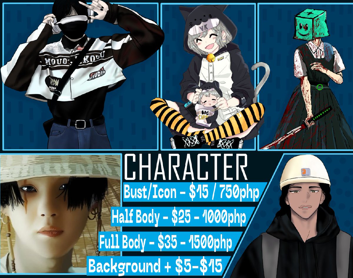 MYKL_arts's tweet photo. Commissions open! 👾

If you're looking for an artist, I'm open for different styles from pixels, chibi, characters, pet portraits, fanarts and realism. You can check out the thread for more samples 💙

I'm a multimedia arts student and artist so please help me 😆😭 https://t.co/qnR8hatW6f
