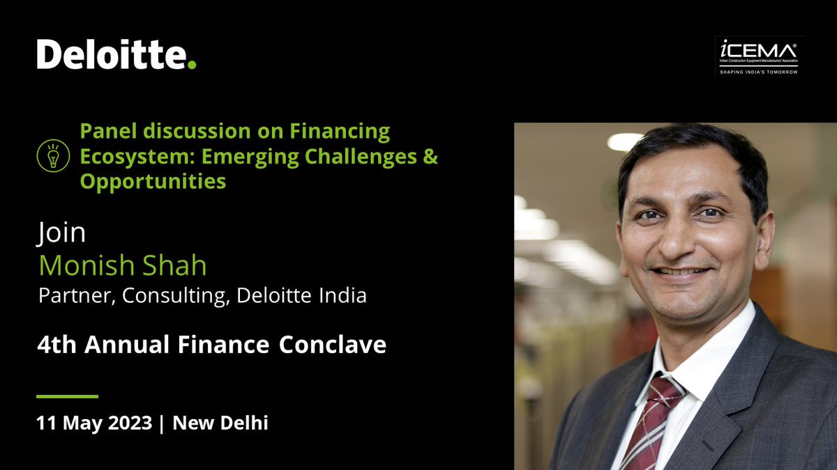 Deloitte India on Twitter "Join Monish Shah, Partner, Consulting