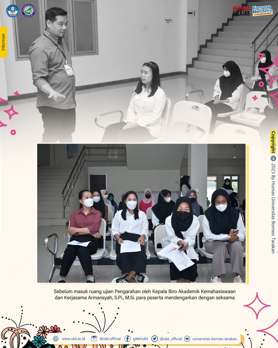 ubt_official's tweet image. Tetap semangat! 🎓💪

#SNPMBBPPP
#SNPMB2023
#SNBP
#SNBT
#UTBK

#UBT #ubt #UBTarakan #UBTJaya #AyoKeUBT #Tarakan #tarakanku #batikmodern #merdekabelajar #kampusmerdeka #merdekabelajarkampusmerdeka #kampus