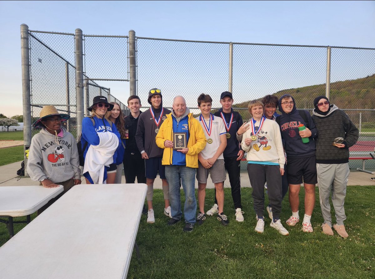 LCSDBobcats's tweet image. Congrats to Varsity Tennis!
Team: IAC Champions 
Indiv. Champions: #1 singles Bernardo Simoes, #1 doubles Nick Scanlon &amp;amp; Jackson Clary, #2 doubles Dean Licitra &amp;amp; Aidan Maloney, Female Exhibition Nadiyah Rahaman. 
2nd place: #2 singles Toby Rigdon, Male Exhibition Charlie Segal.