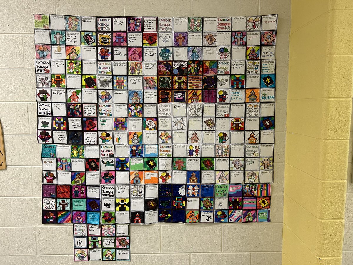 A_Cleveland87's tweet photo. Our Catholic Education Week quilt we made last week (posted just a little late). @PVNCCDSB @SFAPVNC #catholiceducationweek https://t.co/CIxyBbhUJU