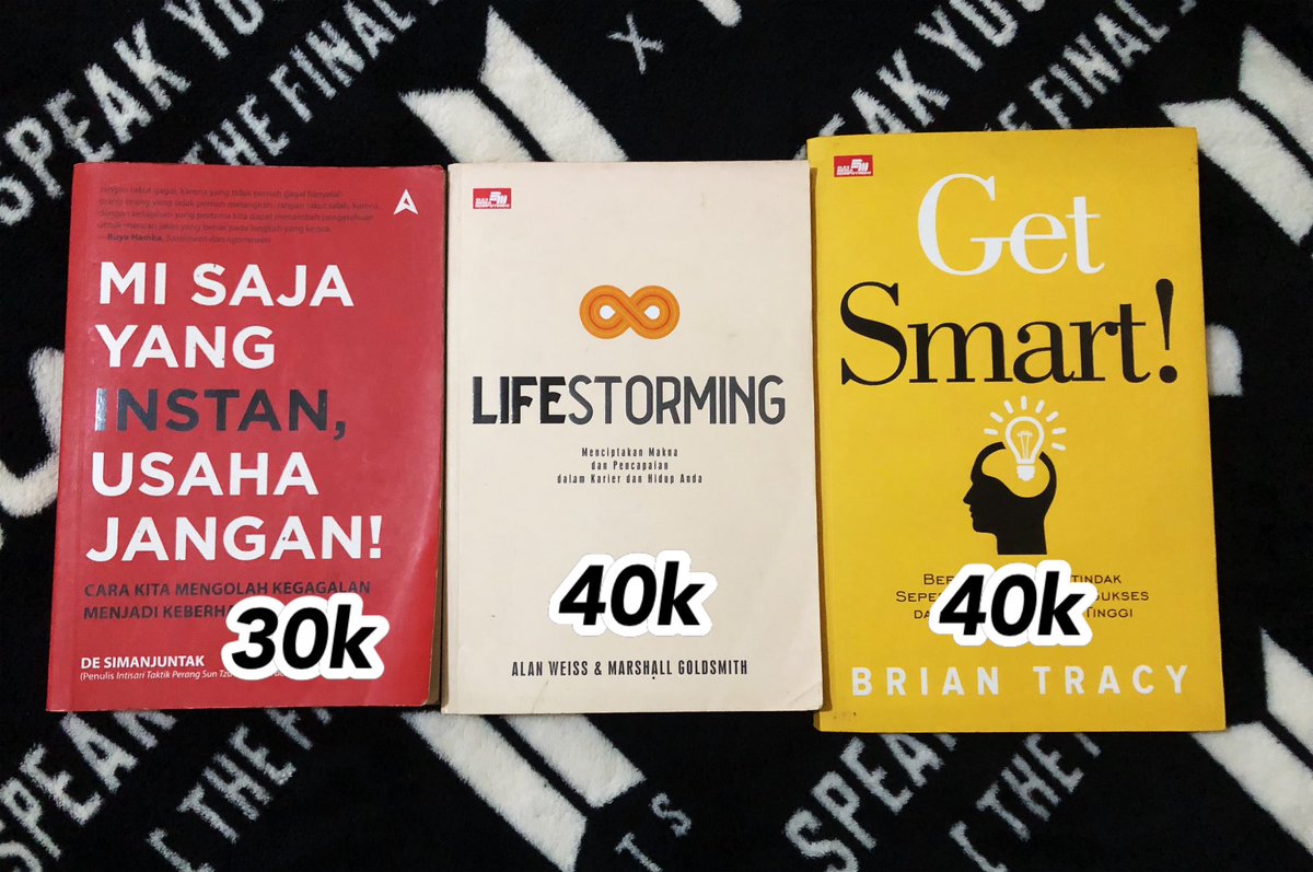 want to sale

📚preloved books
💸on pict
📍sby
🛒via shopee

dm for more info

wts buku ina #preloved #zonauang #prelovedbooks