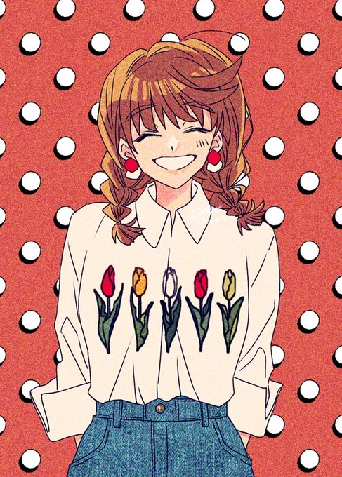 🌷咲いて並んで🌷
Colorful pop&Fresh cute
#illustration  #イラスト 