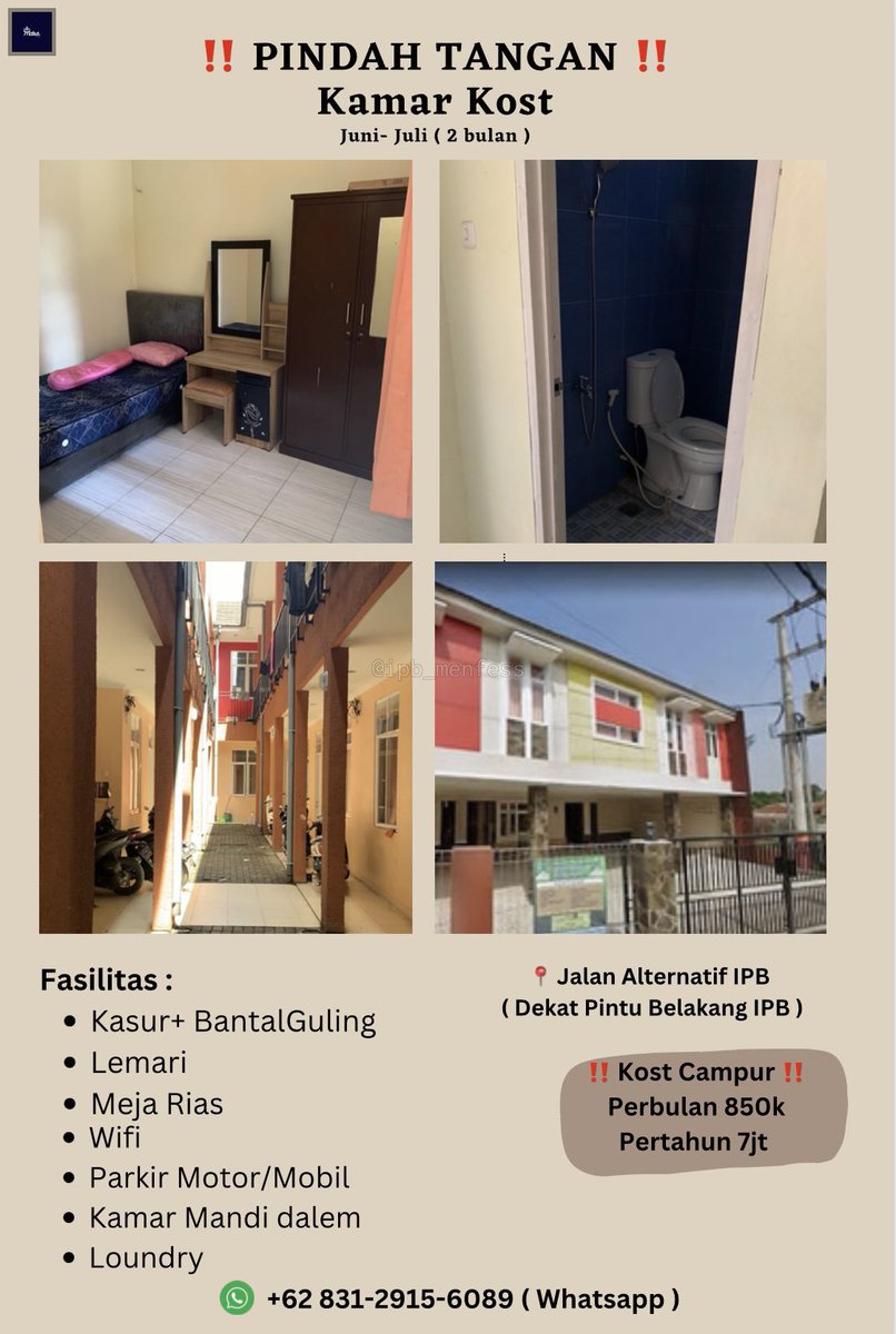 DRAFT IPB on Twitter " PINDAH KAMAR KOST Punten Assalamualaikum wr wb