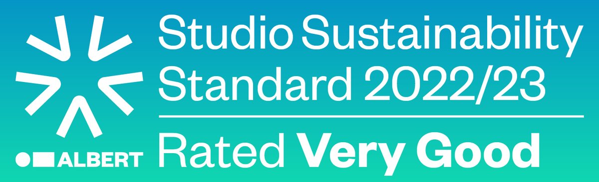 Proud to announce that our TBY2 facility is 1 of the first studios to receive the #StudioSustainabilityStandard from <a href="/WeAreALBERT/">albert</a>! 
TBY2 got the 2nd-highest score out of 12 studios, receiving Very Good (highest rating achieved in the 1st cohort)
More: bit.ly/3NXFSht
1/3