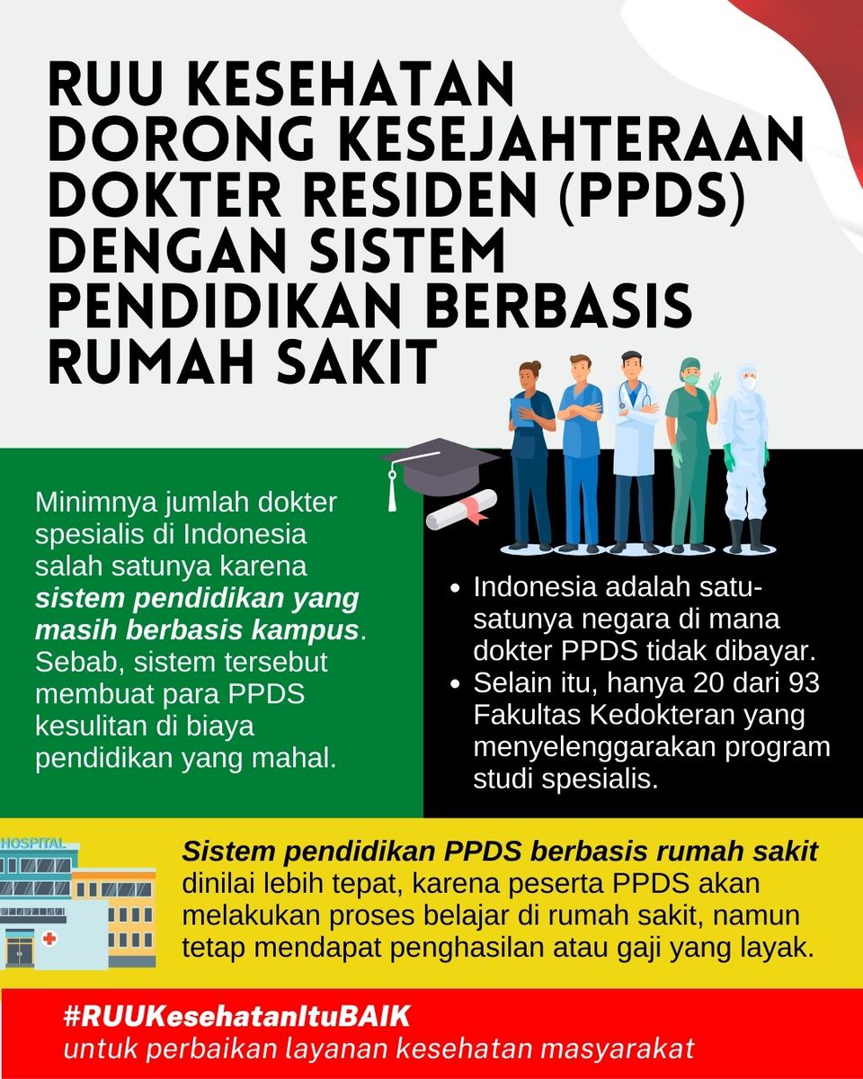 chamjiege_'s tweet photo. @nirwan_anestesi @PBIDI Yuk dukung RUU Kesehatan biar semakin banyak dokter yang berkualitas bisa membantu masyarakat! Gak ada lagi tuh yang ketinggalan hanya karena masalah finansial! Semoga RUU Kesehatan cepat disahkan ya! #RUUKesehatanItuBaik #ManfaatRUUKesehatan https://t.co/Ry64Wc6o5y