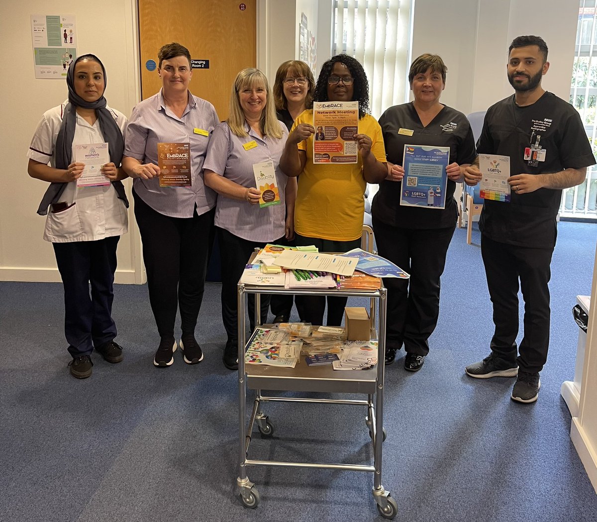 Here at Guest Outpatient Centre promoting our new Equalities Journey &amp; our staff networks on Staff Network Day! #StaffNetworksDay