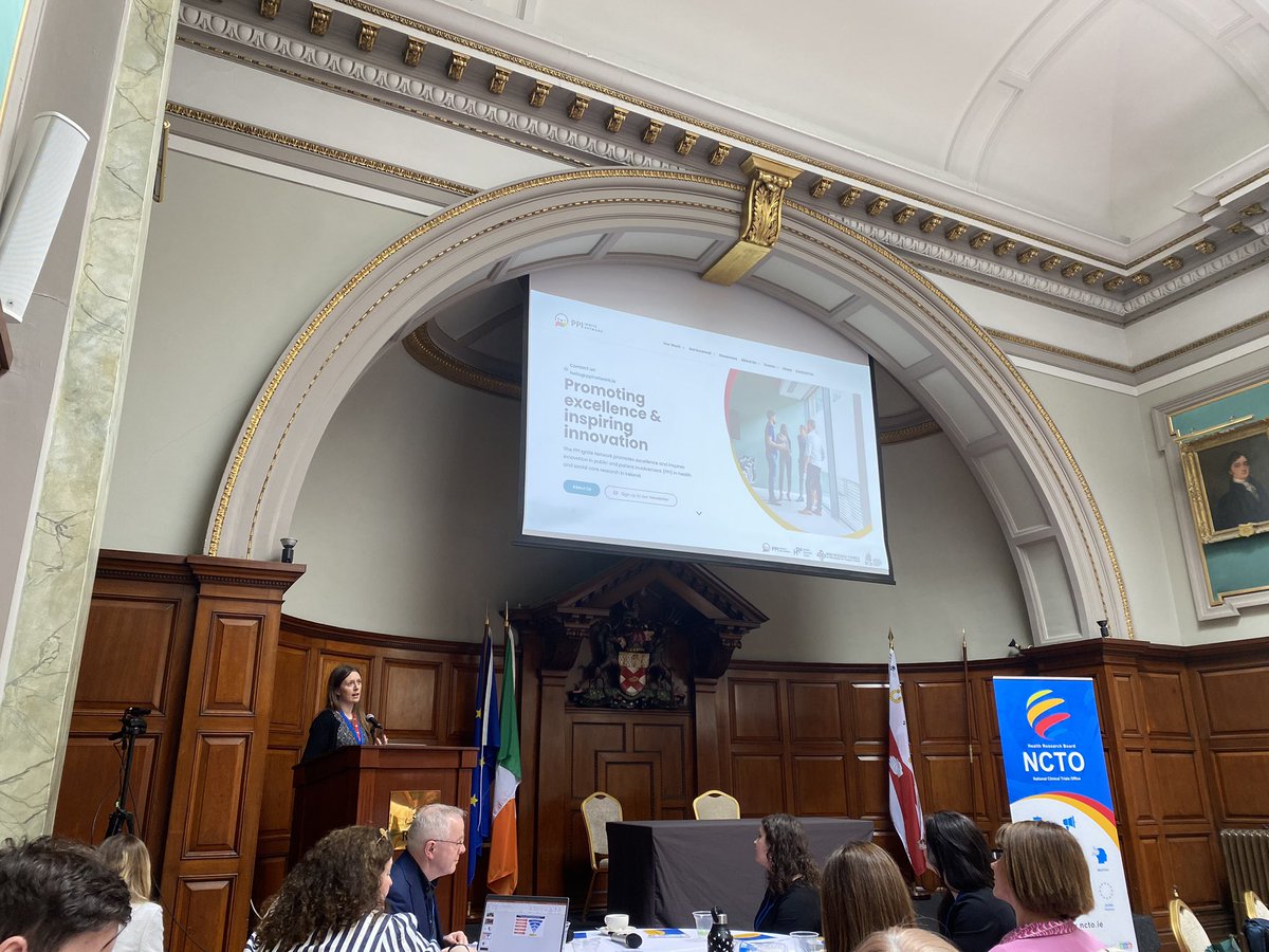 Patients are at the centre of everything we do. @RCSI_PPI_Ignite network lead Michelle Flood, encouraging conference delegates  
to share their #PPI experiences for other to learn from. @HRB_NCTO #ClinicalResearchDay