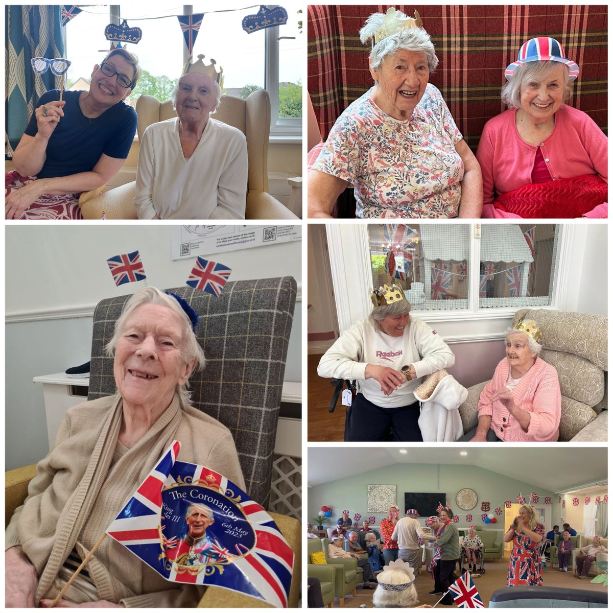 𝗧𝗵𝗮𝗻𝗸 𝘆𝗼𝘂 𝘁𝗼 𝗼𝘂𝗿 𝘁𝗲𝗮𝗺𝘀 𝗳𝗼𝗿 𝘀𝗲𝗿𝘃𝗶𝗻𝗴 𝘂𝗽 𝗮 𝘀𝗽𝗲𝗰𝘁𝗮𝗰𝘂𝗹𝗮𝗿 #CoronationWeekend!🎉👑Our #carehomes were filled with home-baked treats, live music &amp; a few thousand miles of bunting as families &amp; local communities joined us to mark the occasion.