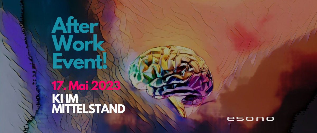 esono's tweet image. Hast du dich schon einmal gefragt, wie künstliche Intelligenz (KI) dein Unternehmen verändern könnte? Oder welche Chancen und Risiken mit dieser Technologie verbunden sind?

Dann komm zu unserem "After-Work-Event"🥳💡

esono.de/after-work-eve…

#KI #afterworkevent #freiburg #KMU