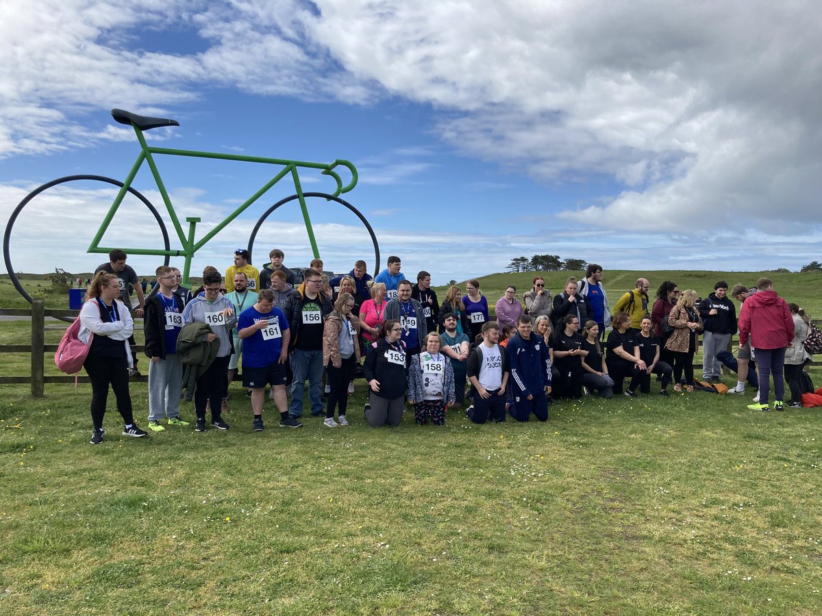 ColegauCymru's tweet photo. Some of our competitors from this morning celebrating completing their event 🚴‍♀️🏃‍♂️🥳

#furthereducation #FEmultisport https://t.co/TPXwdIhUYd