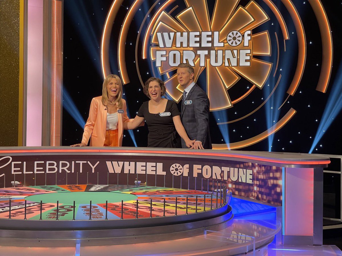 Vanna White (@thevannawhite) on Twitter photo I think we’re all out of our comfort zone, but no matter what our charities will win! Tune in to <a href="/celebritywof/">Celebrity Wheel of Fortune</a> tonight at 9 on <a href="/ABCNetwork/">ABC</a>. See you at the Wheel <a href="/KenJennings/">Ken Jennings</a> and <a href="/missmayim/">Mayim Bialik</a>! I think we’re all out of our comfort zone, but no matter what our charities will win! Tune in to <a href="/celebritywof/">Celebrity Wheel of Fortune</a> tonight at 9 on <a href="/ABCNetwork/">ABC</a>. See you at the Wheel <a href="/KenJennings/">Ken Jennings</a> and <a href="/missmayim/">Mayim Bialik</a>!