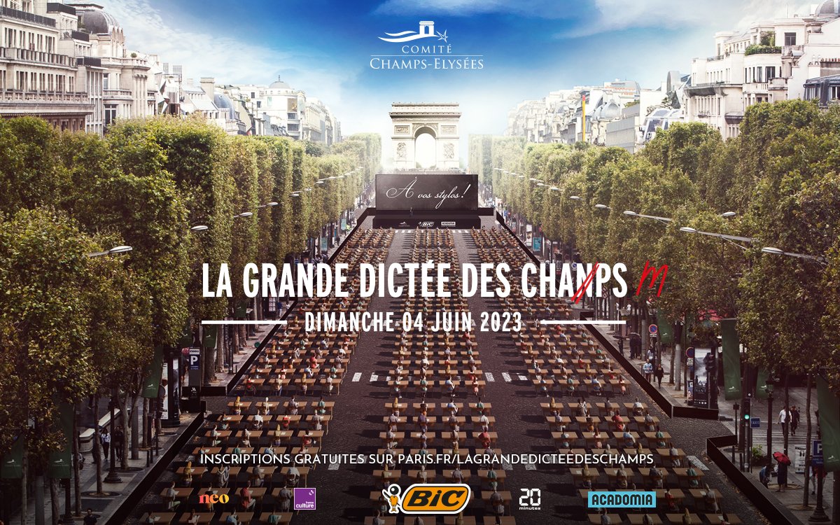 franceculture's tweet photo. France Culture est partenaire de "La Grande Dictée des Champs" 
📒
Objectif ? Réaliser la plus grande dictée au monde... et un  sans faute !
@rachidsantaki animera trois dictées le 4 juin prochain.
🖊
Infos et inscriptions 
> https://t.co/tTb8aMJ2p3 https://t.co/4tNnFYTvdH