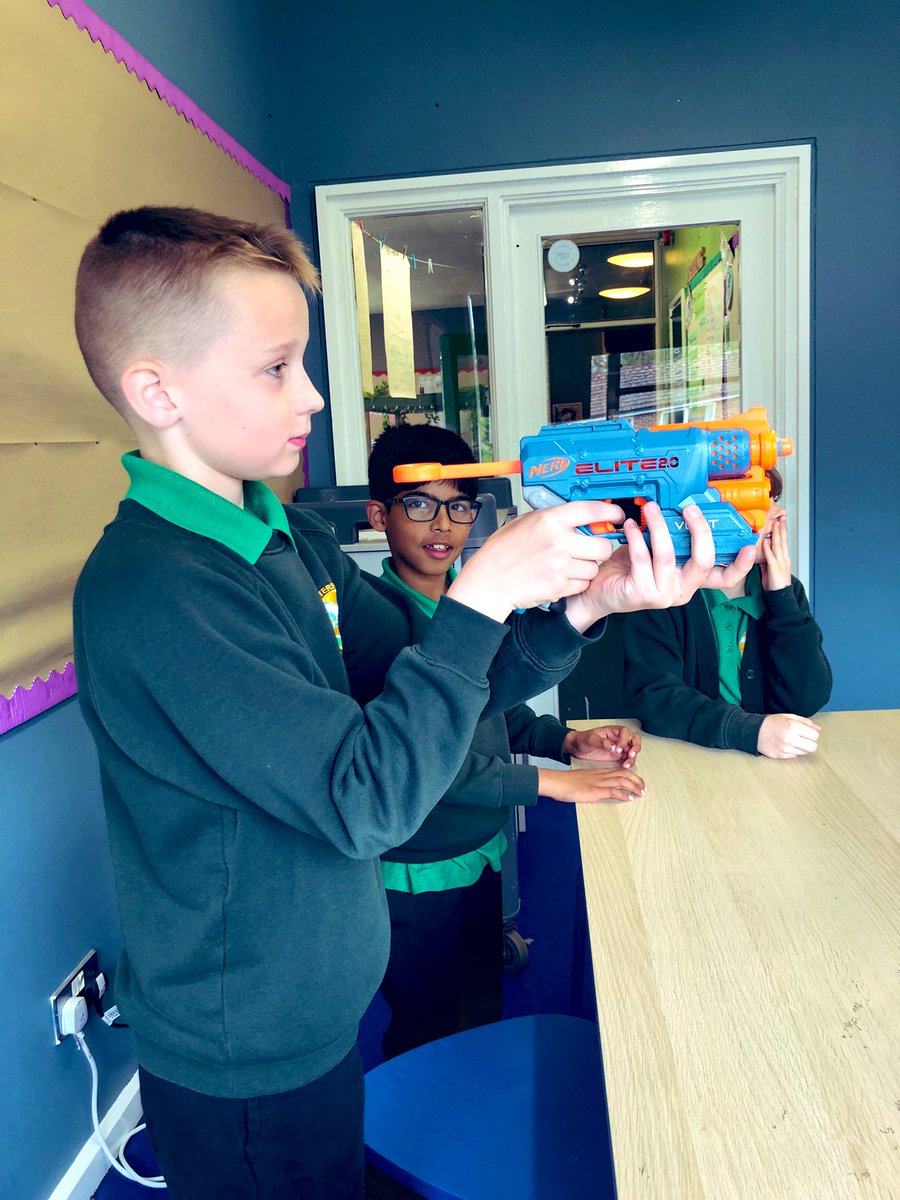 Ver_WPA's tweet image. Who said times tables are boring?! Ready, aim and solve the calculation! Today’s focus was the 7 times table #WatersideMaths #happychildrenlearn