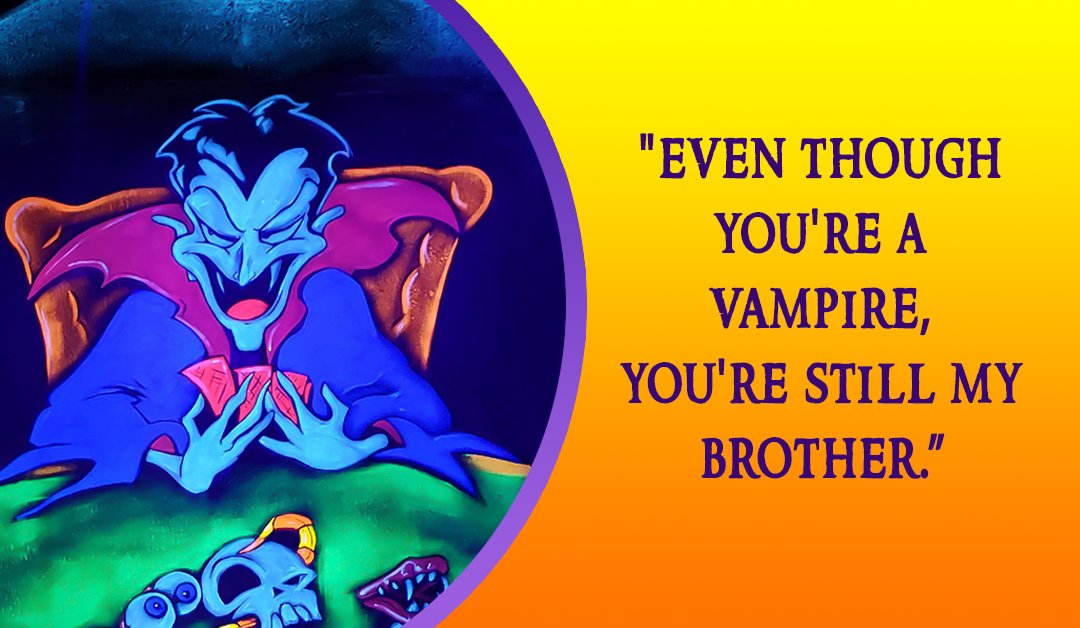 What's it from?: “Even though you're a vampire, you're still my brother."  🤔🧛‍♂️ #WhoSaidIt
