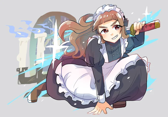 こちら神谷奈緒メイド特盛再掲セットになります〜 #メイドの日