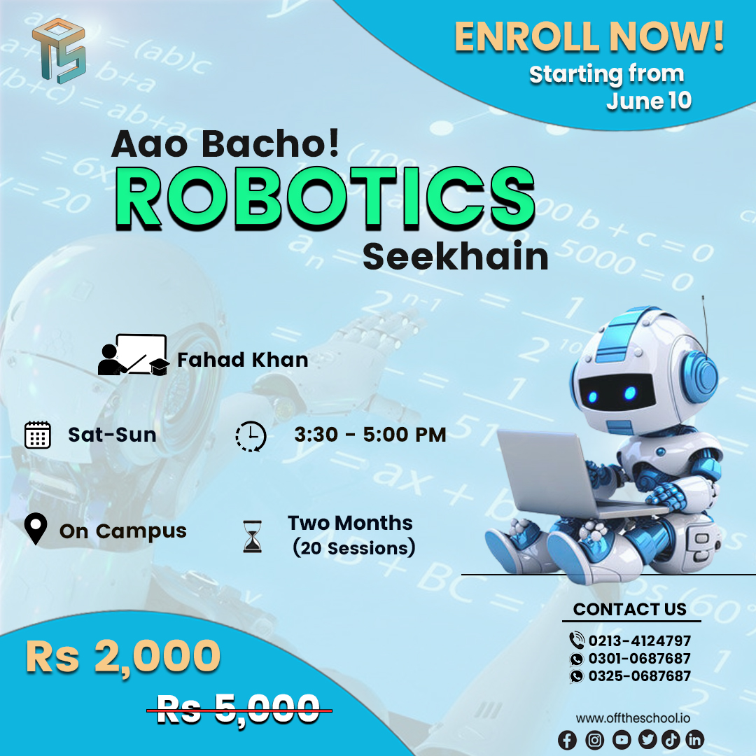 The last date for form and fee submission is May 20.
Join our WhatsApp group to keep yourself updated: bit.ly/3HPVJLc
Register Now: offtheschool.io/admission/

#RoboticsForKids #SummerCamp2023 #KidTech #FutureEngineers #CreativeCoding #KidScientists #SummerFun #offtheschool