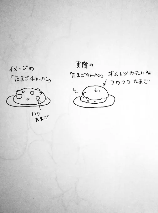 今日将棋中継観てたら昼ご飯に「玉子炒飯」が注文されてて、炒りたまご多めのチャーハンかーと思って写真を見たら、チャーハンにオムレツのようなふわふわたまごが乗っかってるという初めて見るパターンでした。
見よう見まねで作ってみたらおいしかった。こういうのもアリなんだなー☺️🥚 