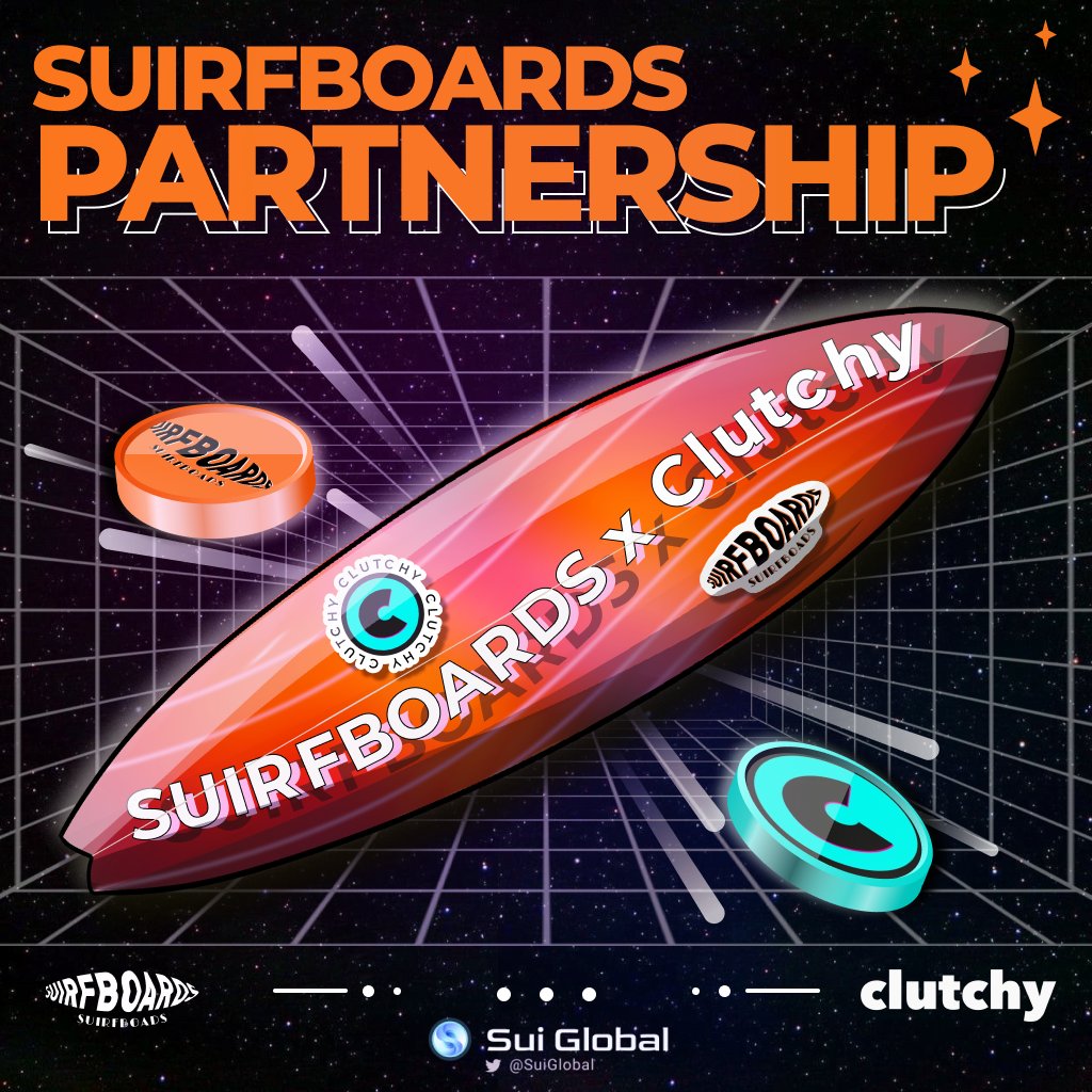 We are pleased to introduce #Suirfboards Alpha partner 🥁🥁🥁

@Clutchy_io🕹️ - the Gaming and NFT Marketplace on the Sui💎

Anyone who get Clutchy's attribute get the #ClutchyClan role.🤘
What are the benefits of the role? 🧵👇