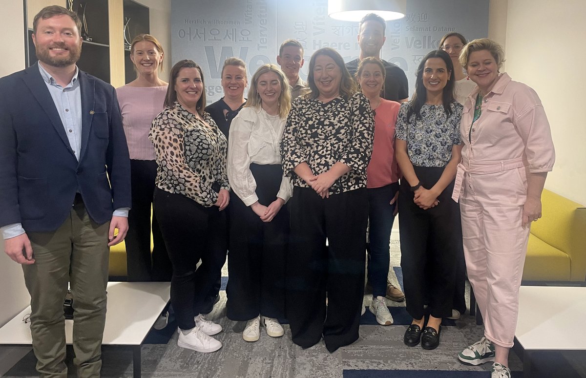 SiobhanIreland's tweet photo. Really great to welcome our Northern European teams to our Dublin office today. They've been out and about exploring their 'twinned' regions 💚 https://t.co/u6NvAu1zYt
