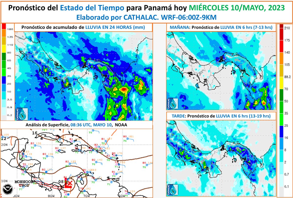 SERVIR CATHALAC METEO on Twitter "Pronóstico del Estado del Tiempo