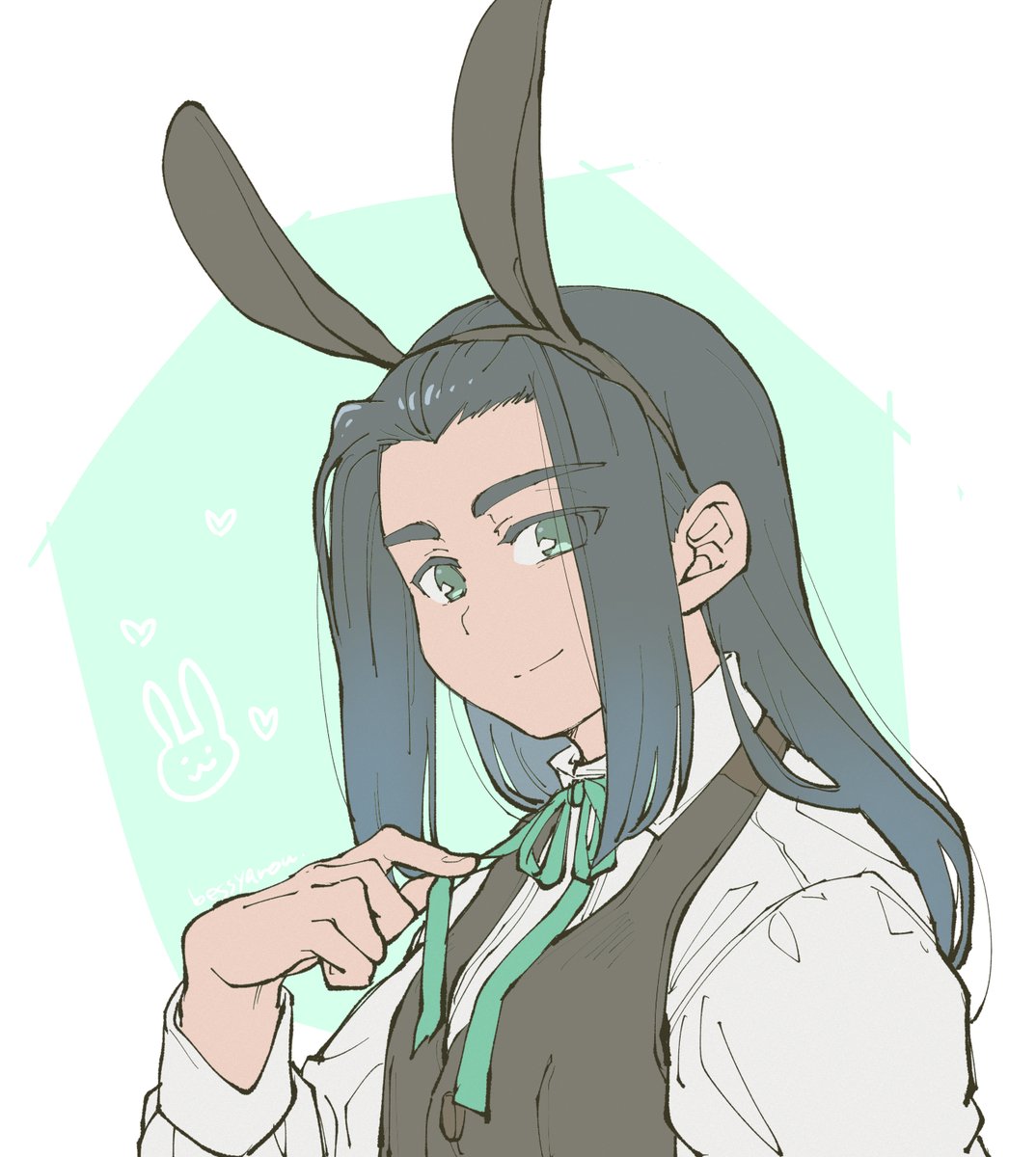 「今日も穏やかな絵を描くつもりが手が抗った 」|ベス野郎のイラスト