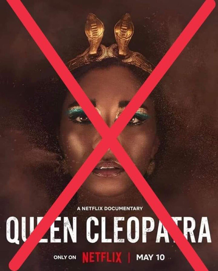 Ma3etTawi's tweet photo. Do NOT #watch the #show. Don't give them views. All they care about is the number of views. #boycottnetflix
#DoNotWatchQueenCleopatra
#StopCulturalAppropriation
#StopBlackwashingHistory
#CleopatraWasNotBlack
#Egyptians_are_not_black
#NetflixIsRacist #Netflix
#Cleopatra https://t.co/R6v9IH3nCA