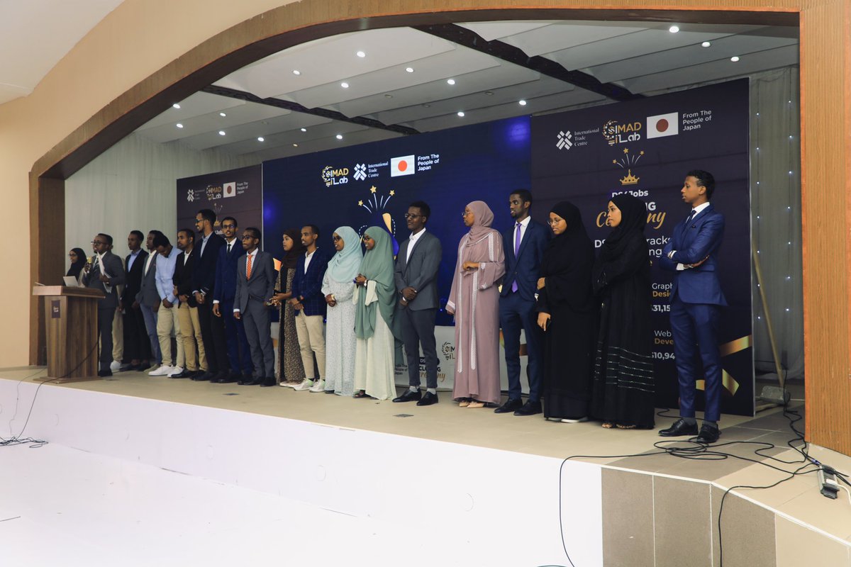 I graduated from Digital Skills for Jobs program by <a href="/SIMADiLab/">SIMAD iLab</a> on his Digital Marketing track , l’m incredibly thankful for the amazing mentors and the sponsors of the program <a href="/ITCnews/">International Trade Centre (ITC)</a> <a href="/JapanGov/">The Gov't of Japan</a> 
And Thank you <a href="/SIMADiLab/">SIMAD iLab</a> for recognizing my effors and honoring me as a Top Talent.