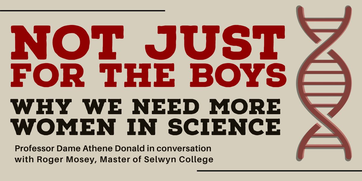 RayLibCam's tweet image. Not Just for the Boys: why we need more women in science - Tuesday 16th May, 6:15pm at Selwyn College, Quarry Whitehouse Auditoriu