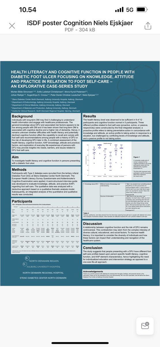 NielsEjskjaer's tweet image. Look out for “Steno Diabetes Center North Denmark” presentations at #ISDF2023 @IntSympDF
1) Prediction amputations
2) Cognition, health literacy, foot ulcers
3) Phenotypes, clinical, amput’s
by #PeterHolm @johanroeikjer and @BildeSimonsen🇩🇰
- #StenoNord #SDCN @AalborgUH @Reg_Nord