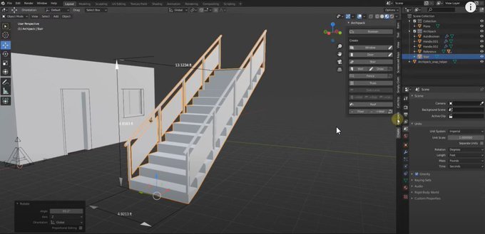 perogar_BIM's tweet photo. Vídeo del canal de #YouTube The CG Essentials en el que Justin Geis nos muestra el uso del #add-on #Archipack, para @Blender que modela arquitectura en Blender más fácilmente.
@BlenderBIM #BIM #modeling #opensource #arquitectos #ingenieros
https://t.co/SWJrlspTZF https://t.co/3eWK5KcItA