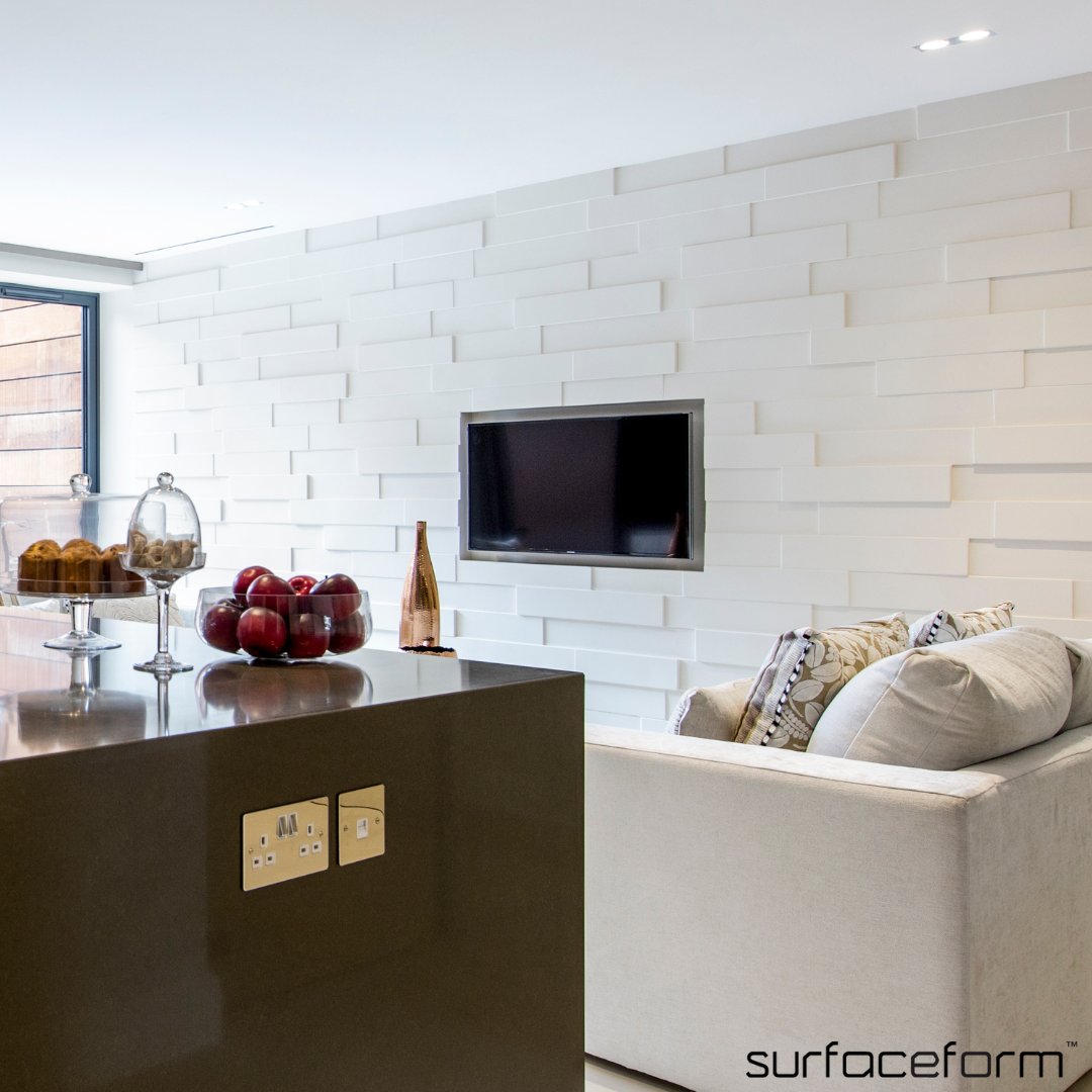 Surfaceform's tweet photo. Relief - Random Block - The Avenue Ealing📍

Check out this amazing feature wall - the brick like look created with our relief plaster - random block. What an amazing finish!

#surfaceform #reliefplaster #polishedplaster #London https://t.co/0VjvM19AZO